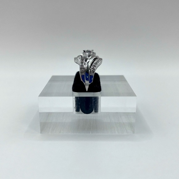 0.25 cts Natural Diamond Sterling Silver Ring Size 5 - Picture 5 of 6